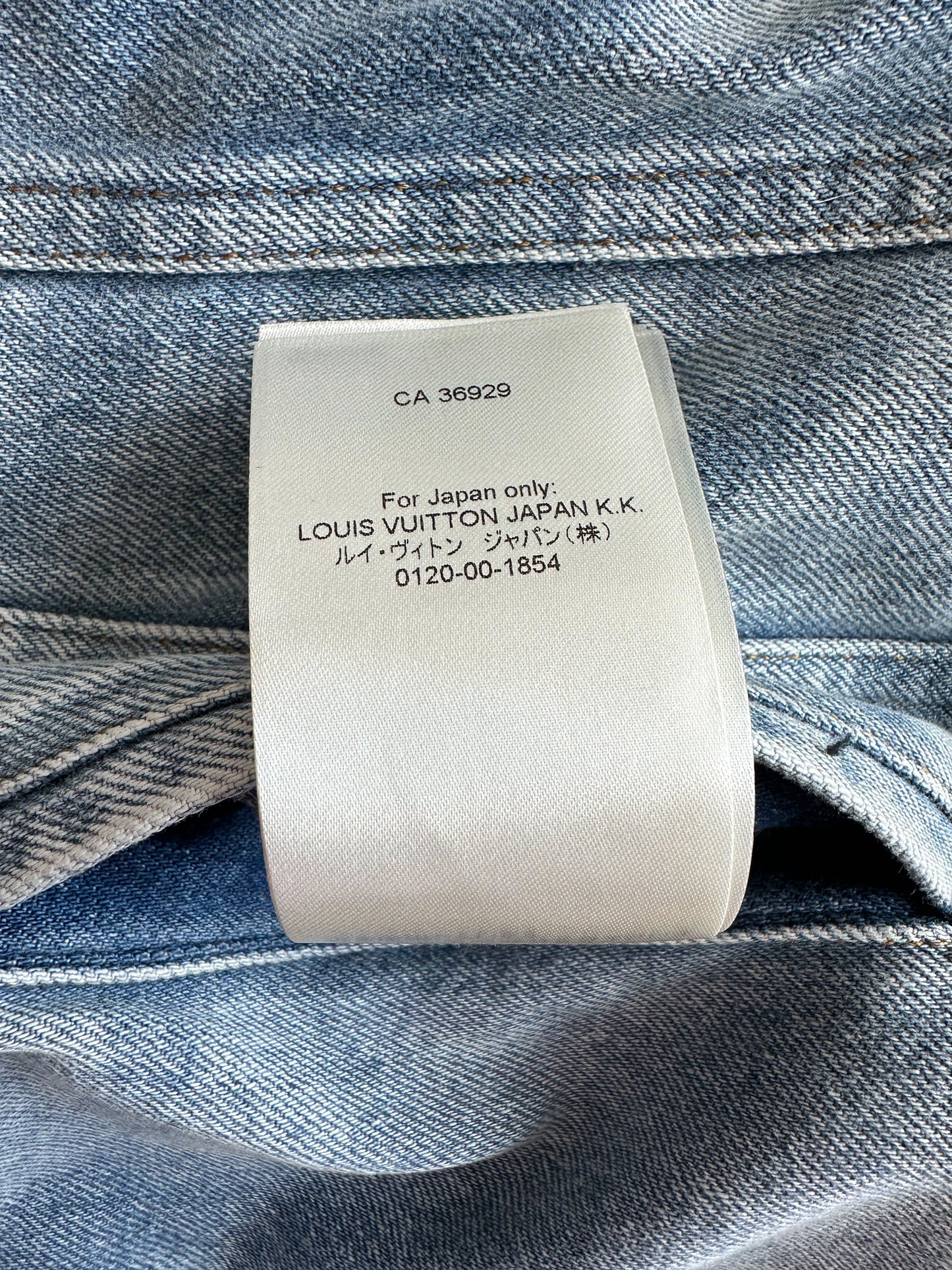 Shop Louis Vuitton Louis Vuitton Staples Edition Dna Denim Jacket