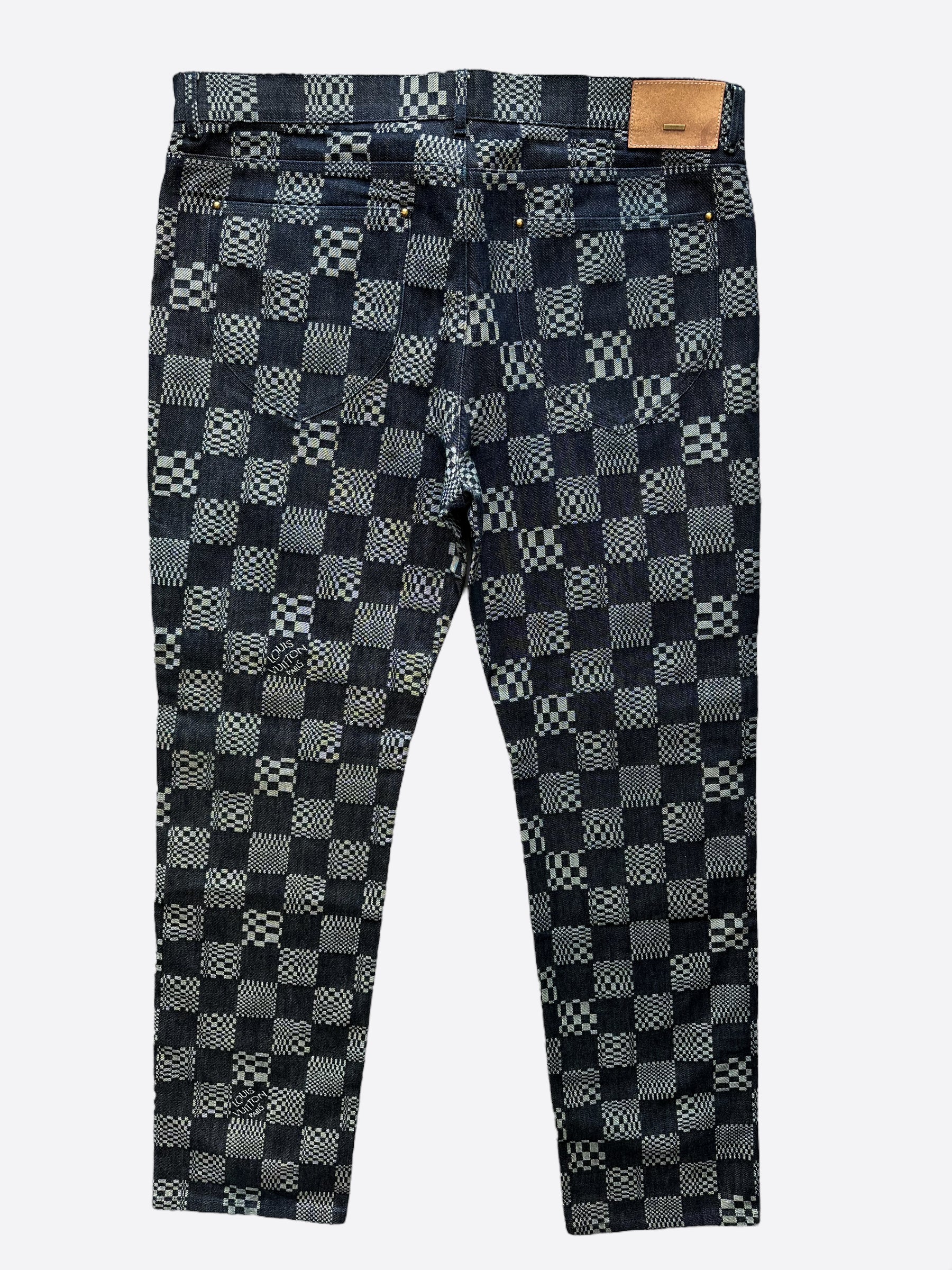 Louis Vuitton Monogram Pants BLACK. Size 40