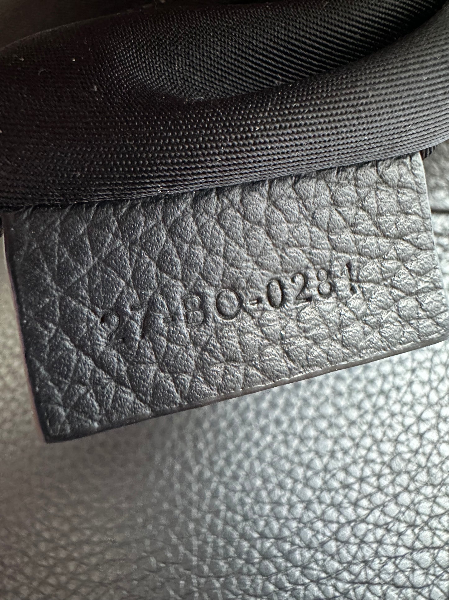 Dior Sacai Black Calfskin Saddle Bag