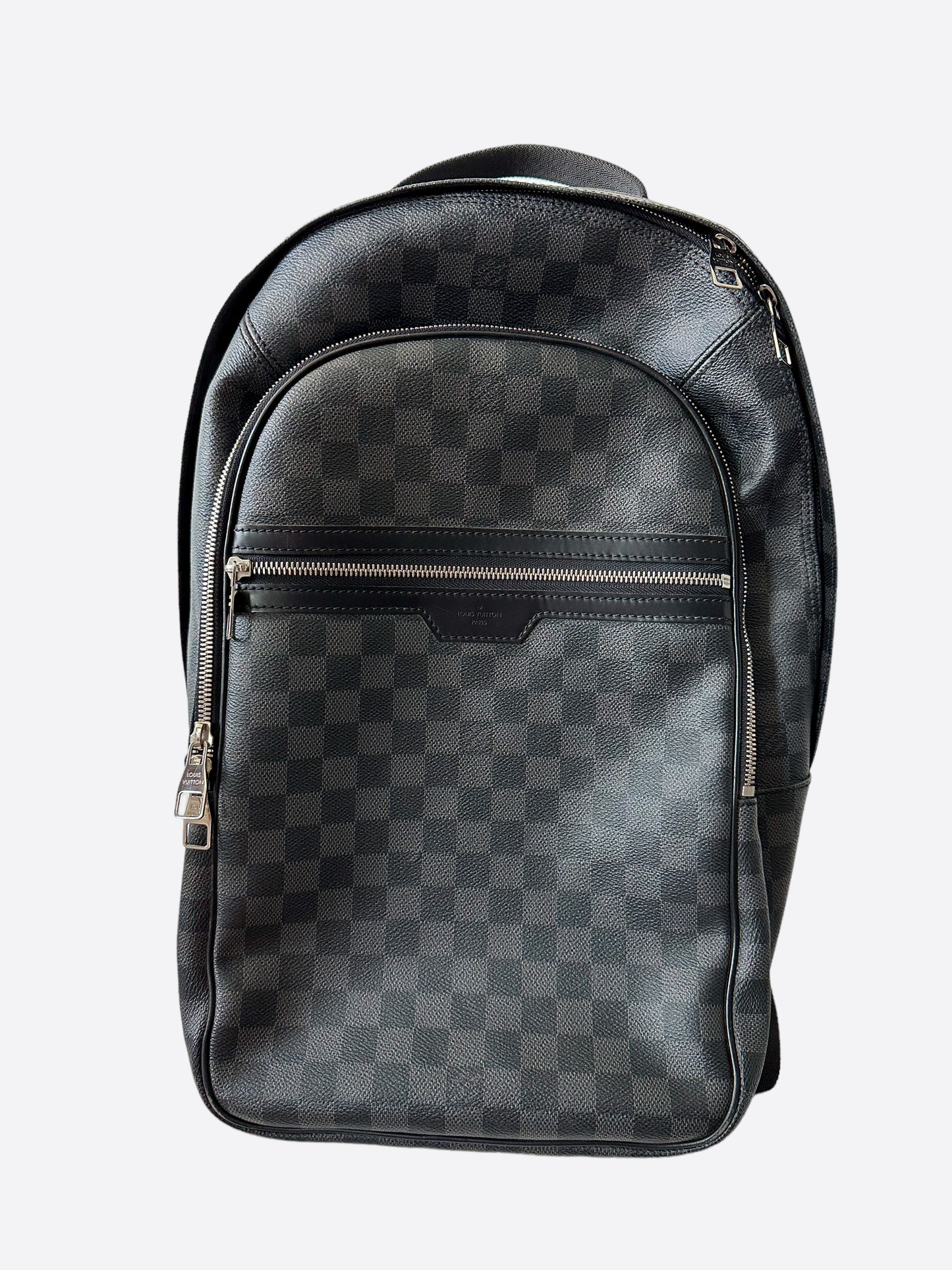 Shop Louis Vuitton DAMIER GRAPHITE Unisex Leather Backpacks by