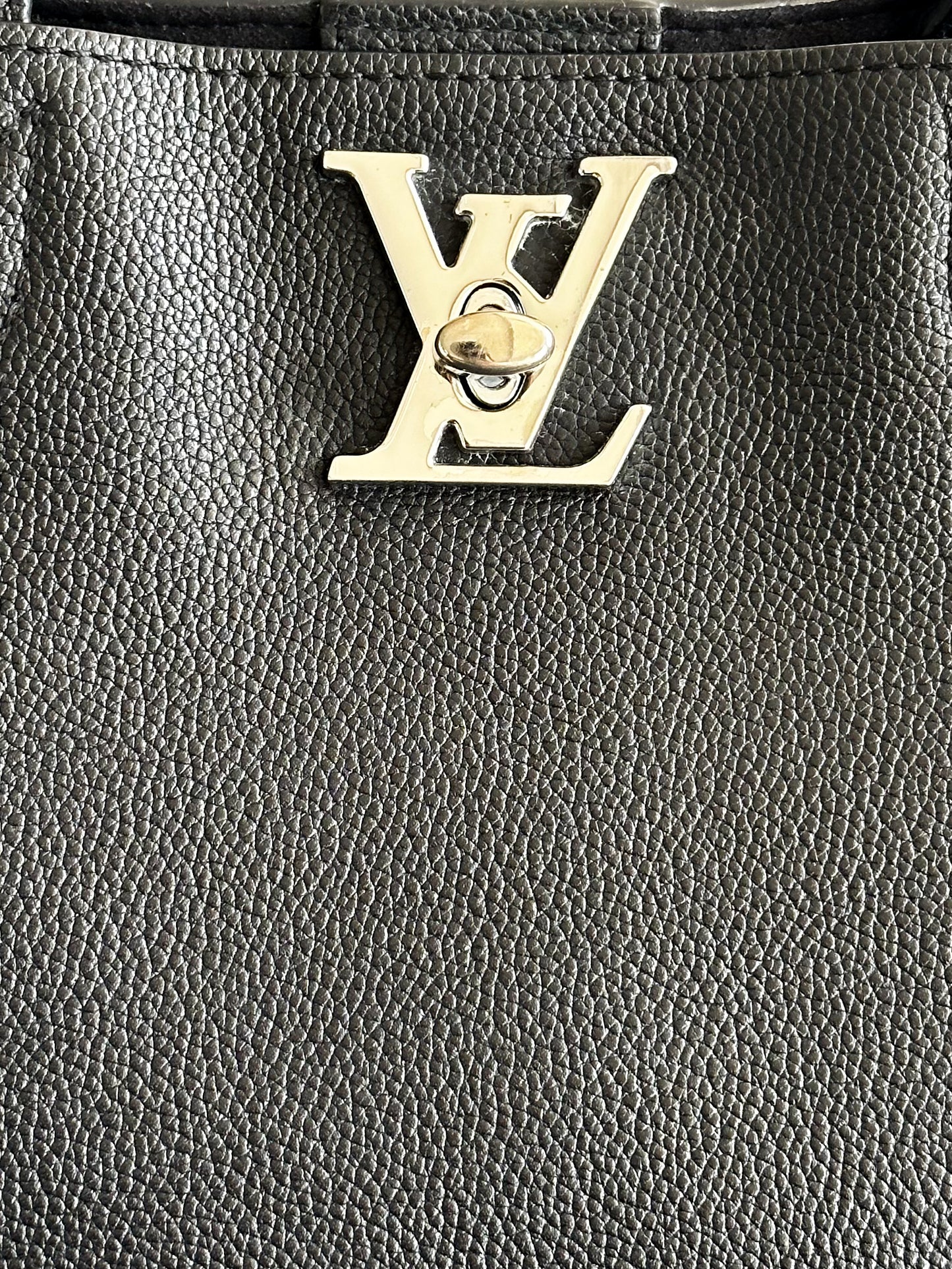 Louis Vuitton Black Lockme Cabas Tote Bag