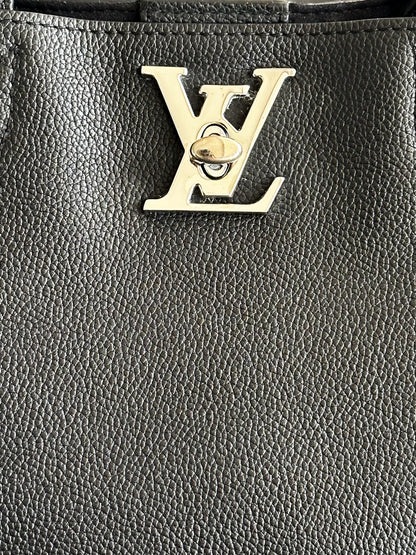 Louis Vuitton Black Lockme Cabas Tote Bag