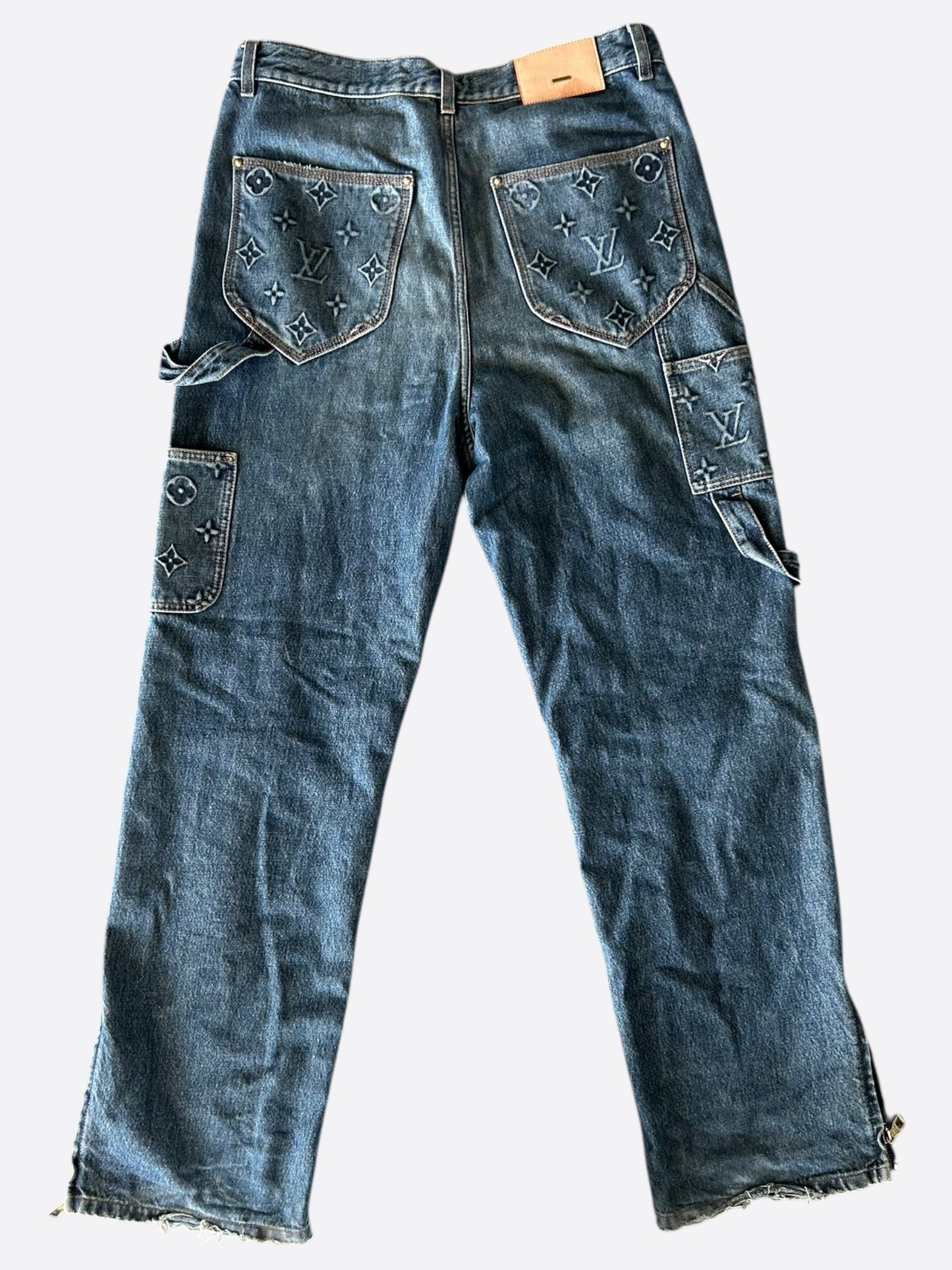 Louis Vuitton Blue Monogram Carpenter Jeans