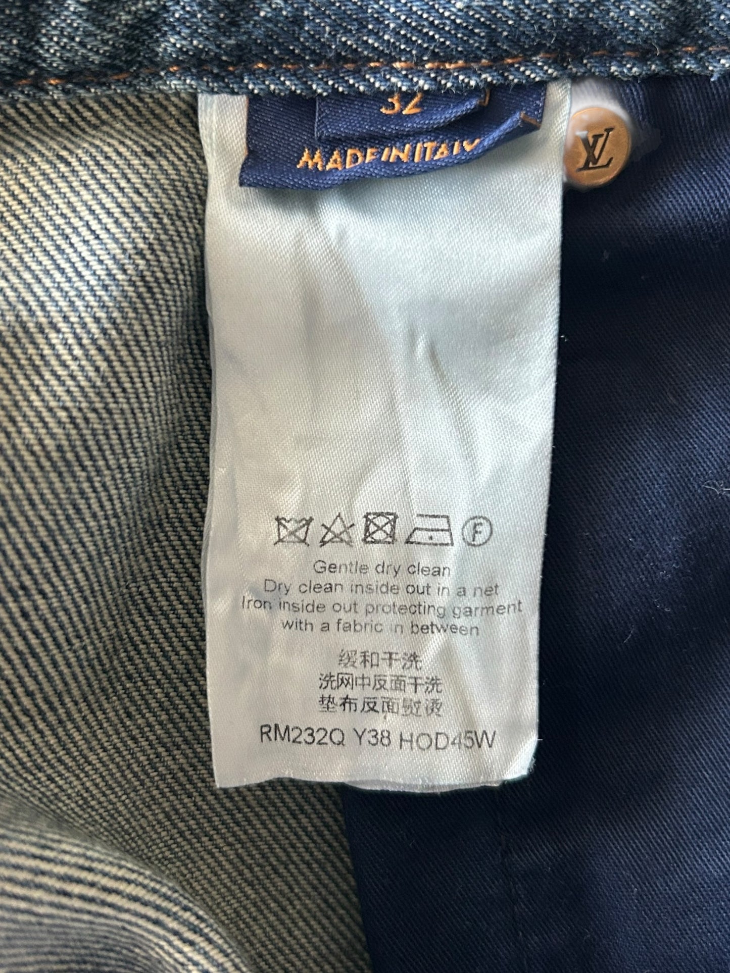 Louis Vuitton Blue Monogram Carpenter Jeans