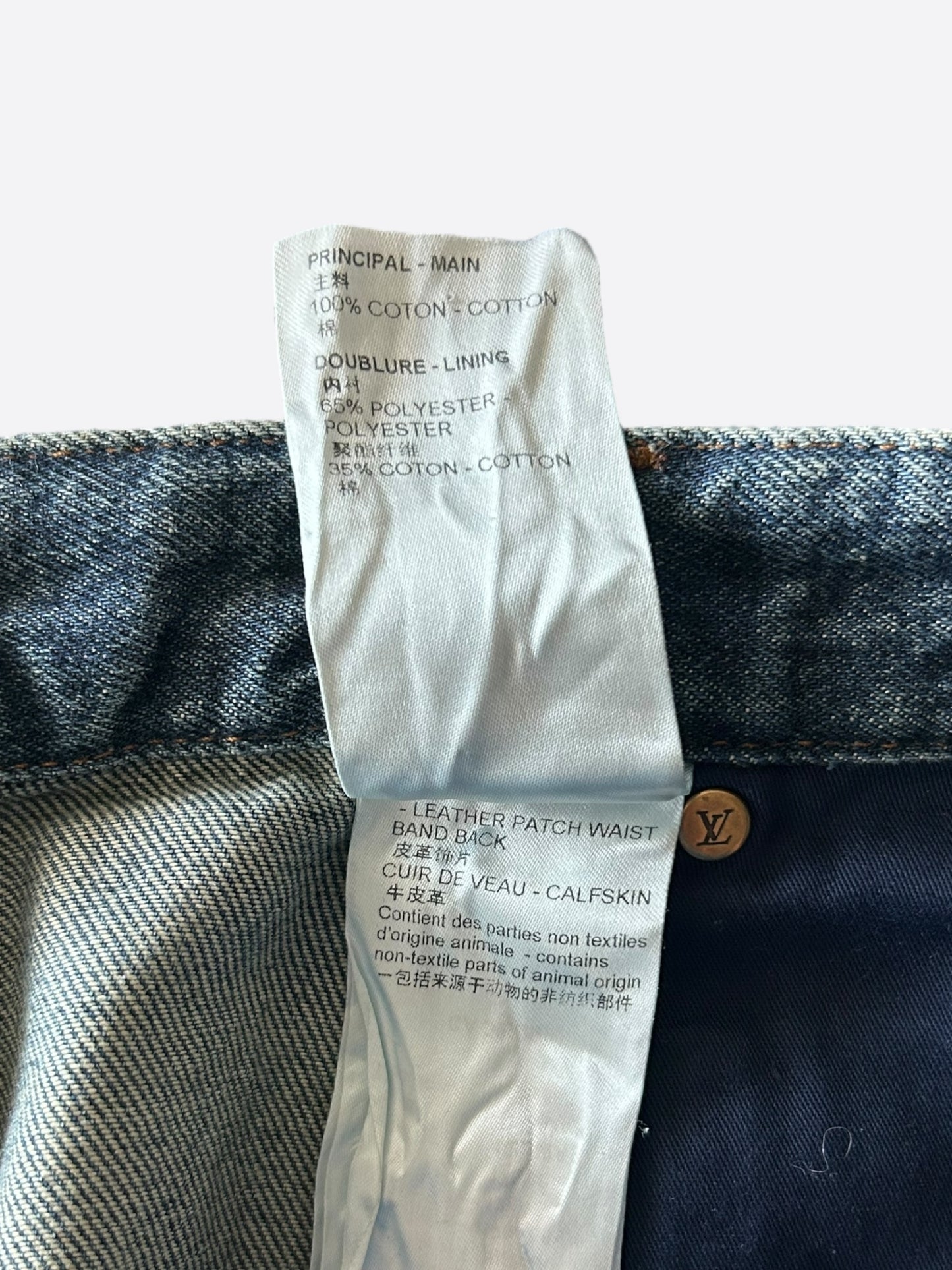 Louis Vuitton Blue Monogram Carpenter Jeans