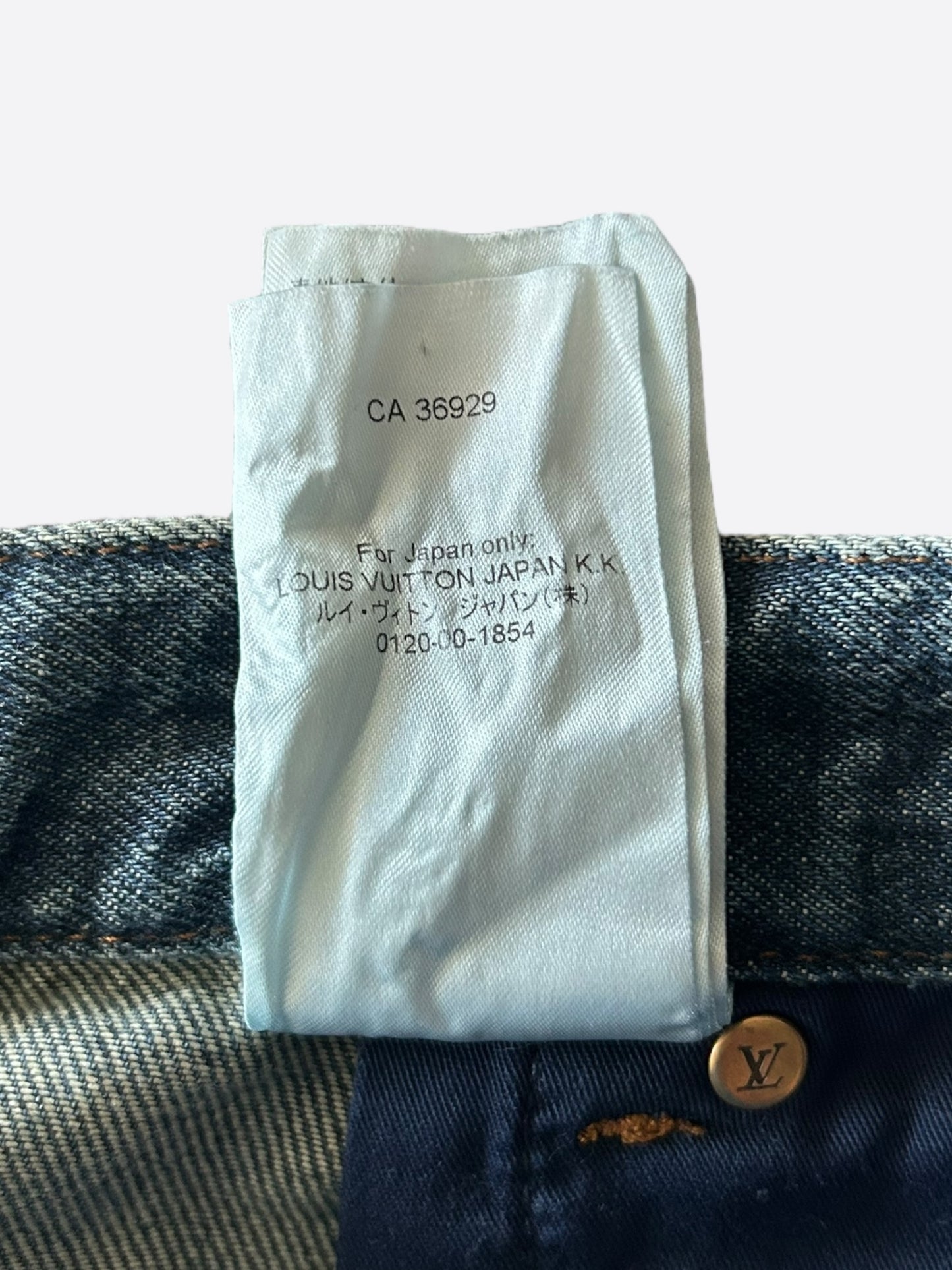 Louis Vuitton Blue Monogram Carpenter Jeans