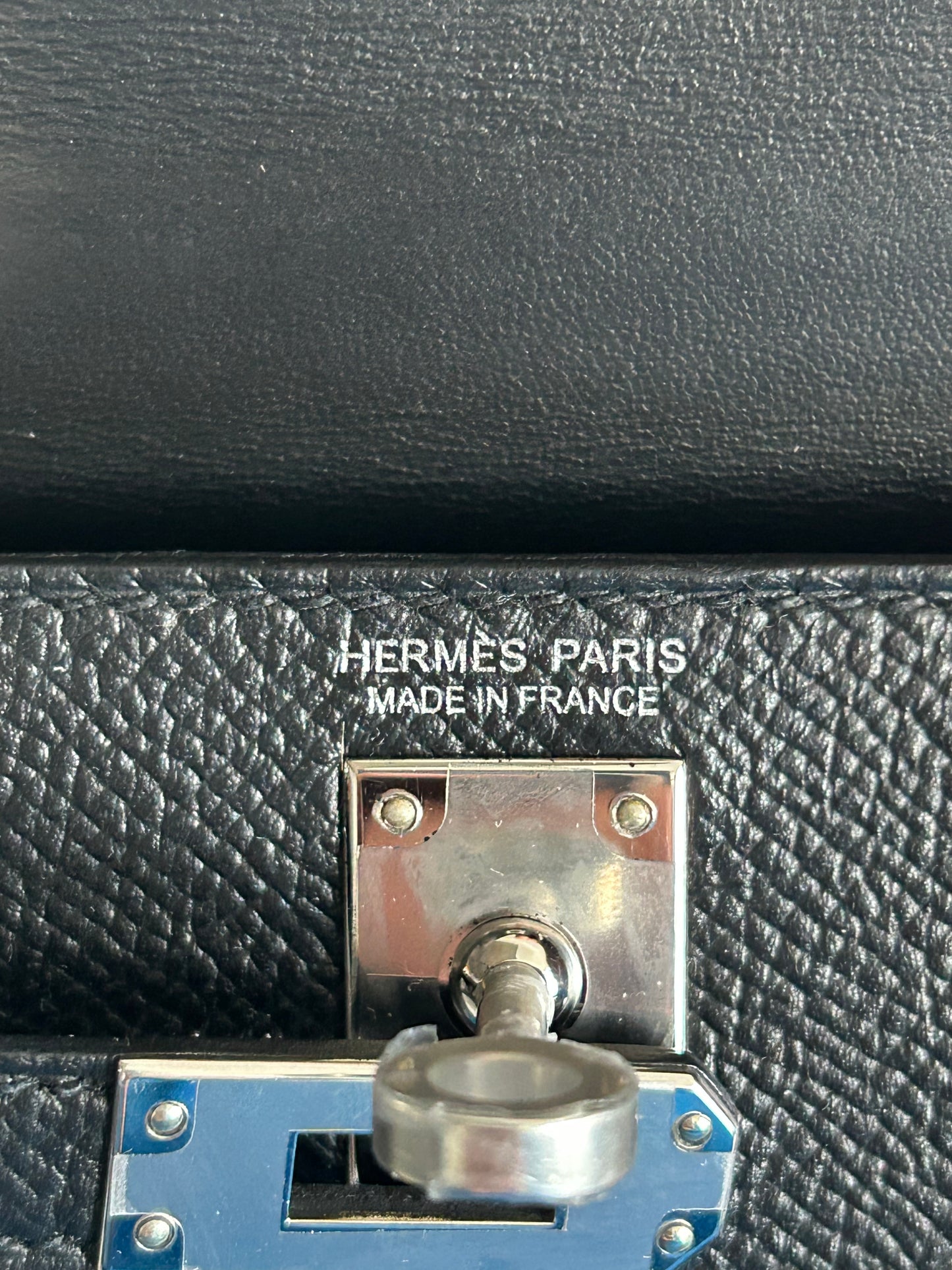 Hermes Black Epsom Mini Kelly 20