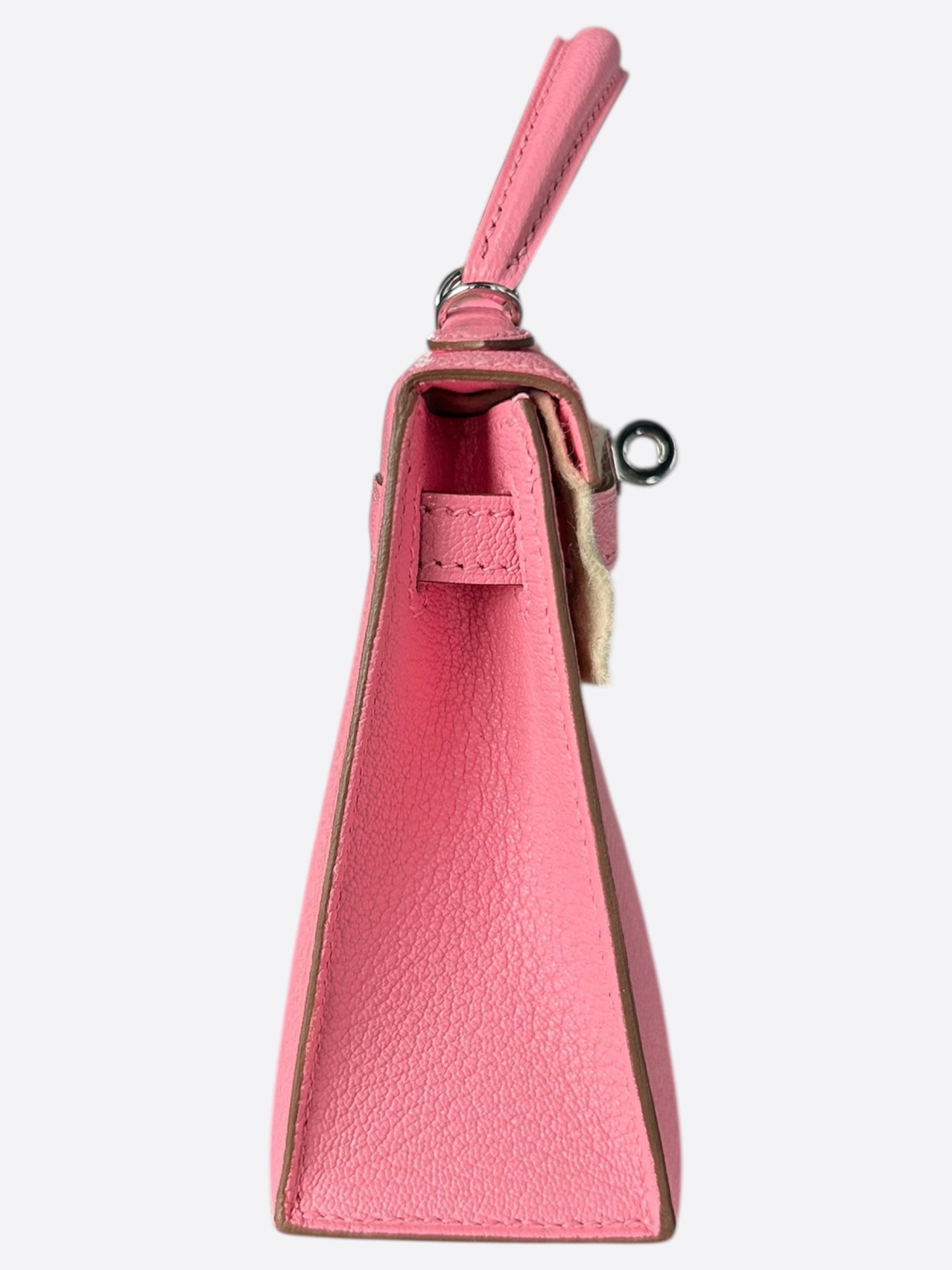Hermes Pink Lambskin Mini Kelly 20
