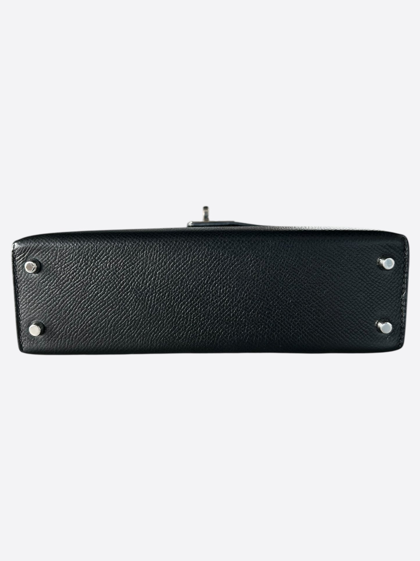 Hermes Black Epsom Mini Kelly 20