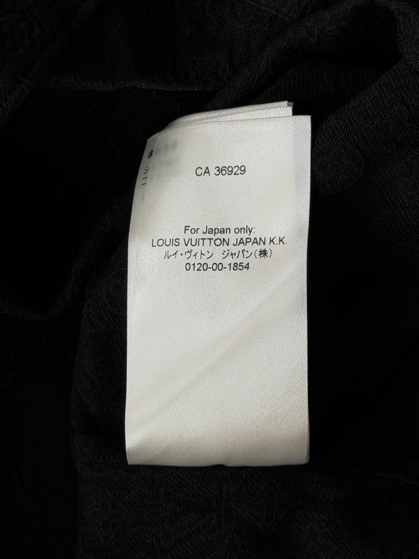 Louis Vuitton Black Mini Monogram Silk Button Up Shirt