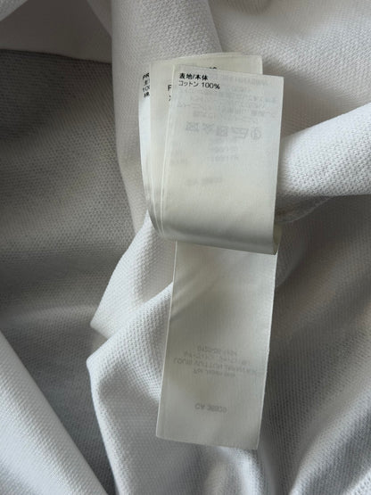 Louis Vuitton White Pin Logo Embroidered Polo T-Shirt