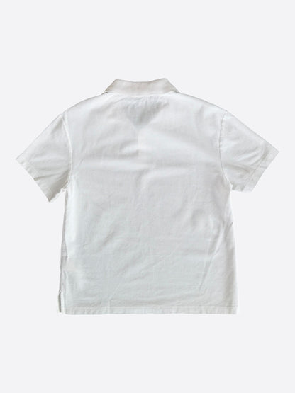 Louis Vuitton White Pin Logo Embroidered Polo T-Shirt
