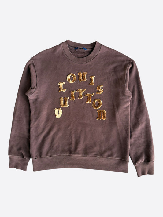 Louis Vuitton Brown Tuffetage Logo Sweater
