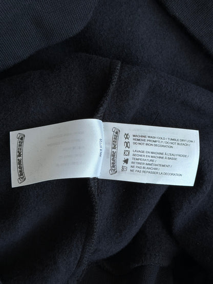 Chrome Hearts Black & White Scroll Logo Hoodie