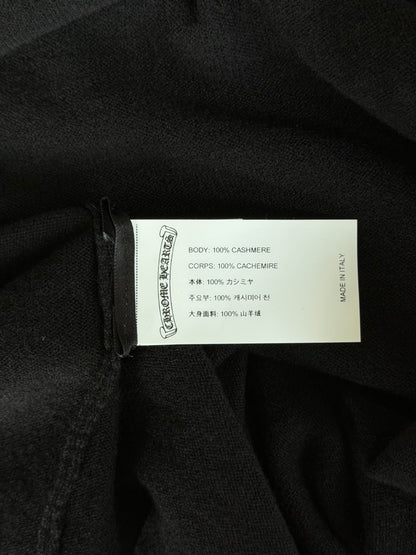 Chrome Hearts Black Embroidered Cross Women's Cashmere Sweater