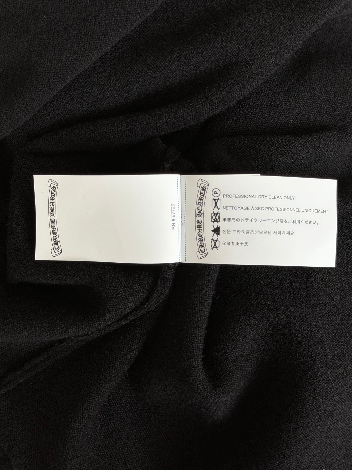 Chrome Hearts Black Embroidered Cross Women's Cashmere Sweater