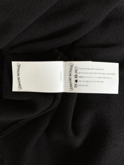 Chrome Hearts Black Embroidered Cross Women's Cashmere Sweater
