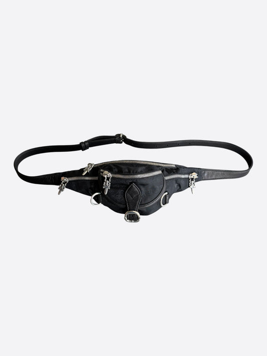 Chrome Hearts Black Stencil Nylon Mini Snat Pack