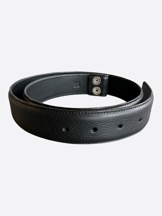 Chrome Hearts Black Leather Belt