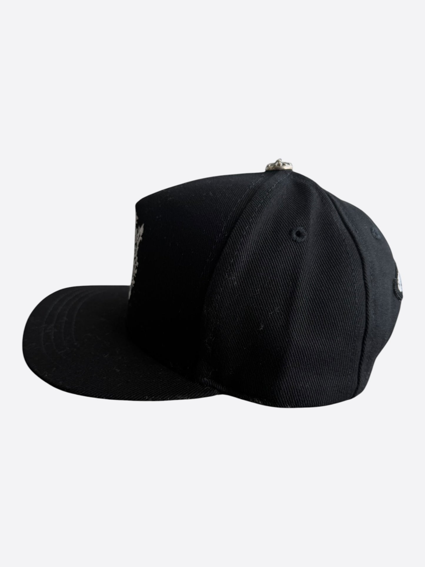 Chrome Hearts Black & White Wine Dagger Logo Hat