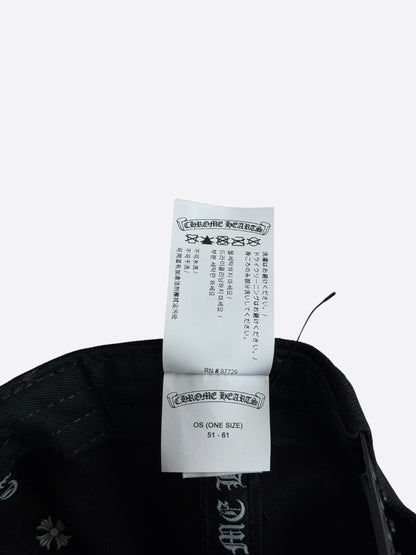 Chrome Hearts Black & White Wine Dagger Logo Hat