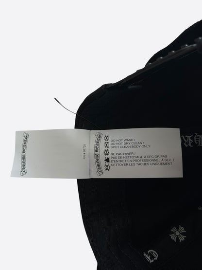 Chrome Hearts Black & White Wine Dagger Logo Hat