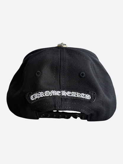 Chrome Hearts Black & White Vertical Logo Hat