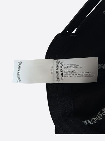Chrome Hearts Black & White Vertical Logo Hat