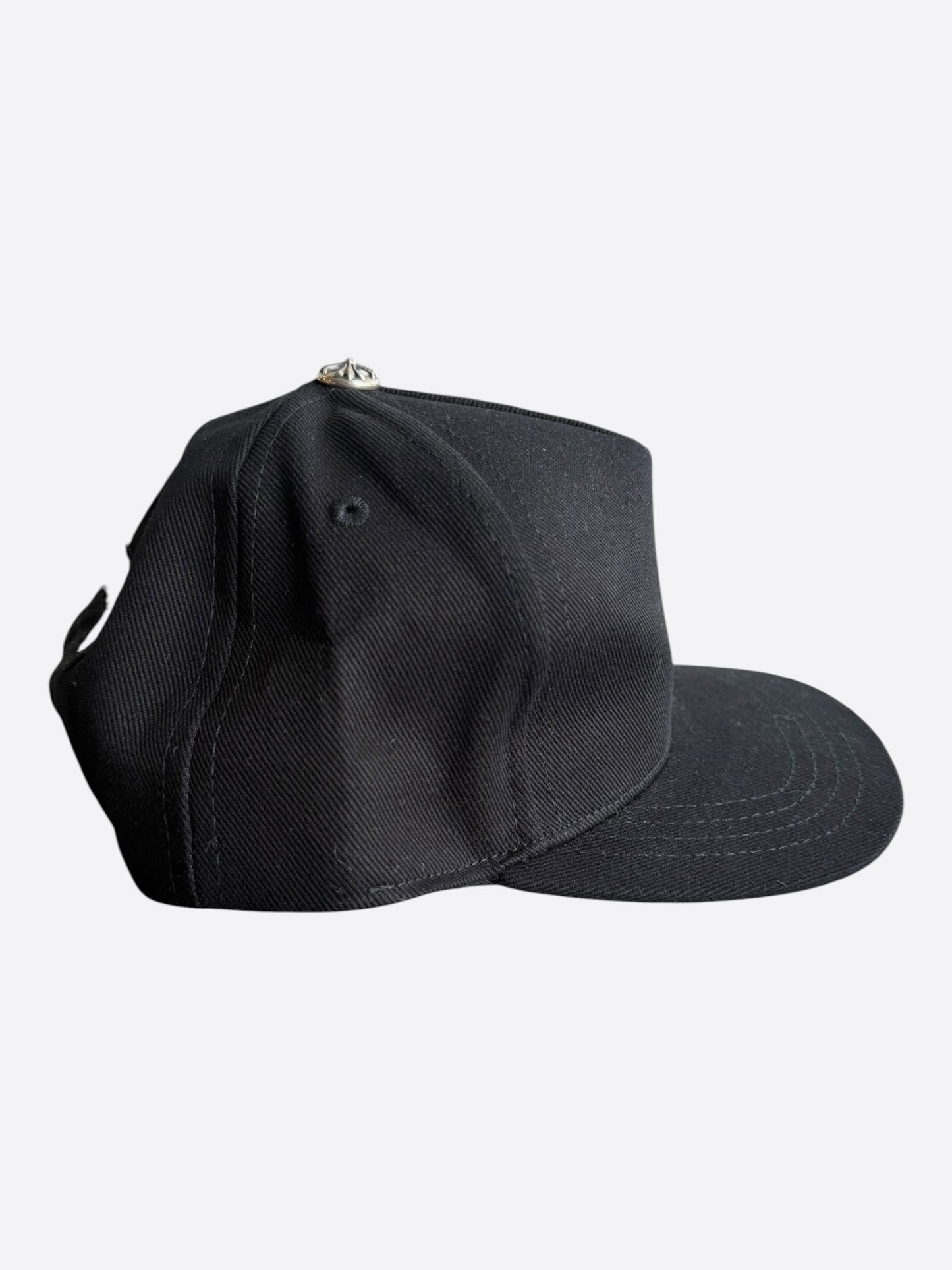 Chrome Hearts Black & White Vertical Logo Hat