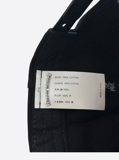 Chrome Hearts Black & White Vertical Logo Hat
