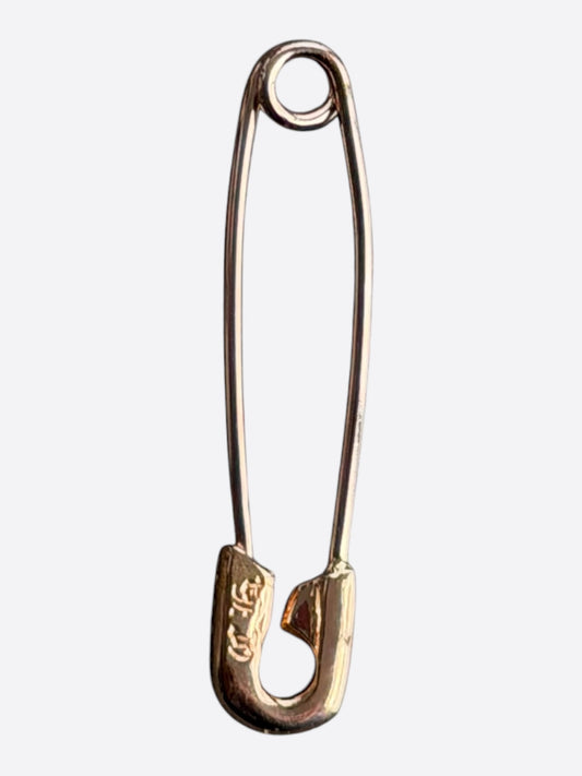 Chrome Hearts 22K Gold Safety Pin