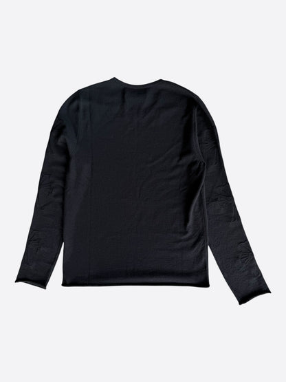 Chrome Hearts Black Embroidered Cross Women's Cashmere Sweater