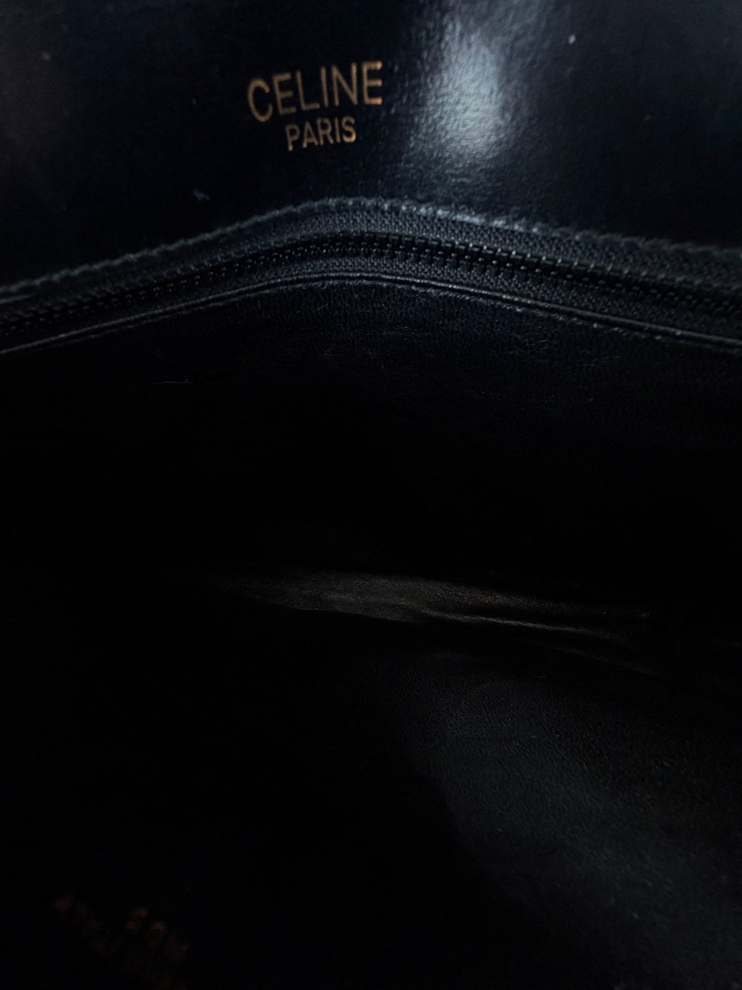 Celine Black & Gold Clutch