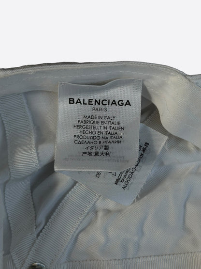 Balenciaga White & Black Logo Hat