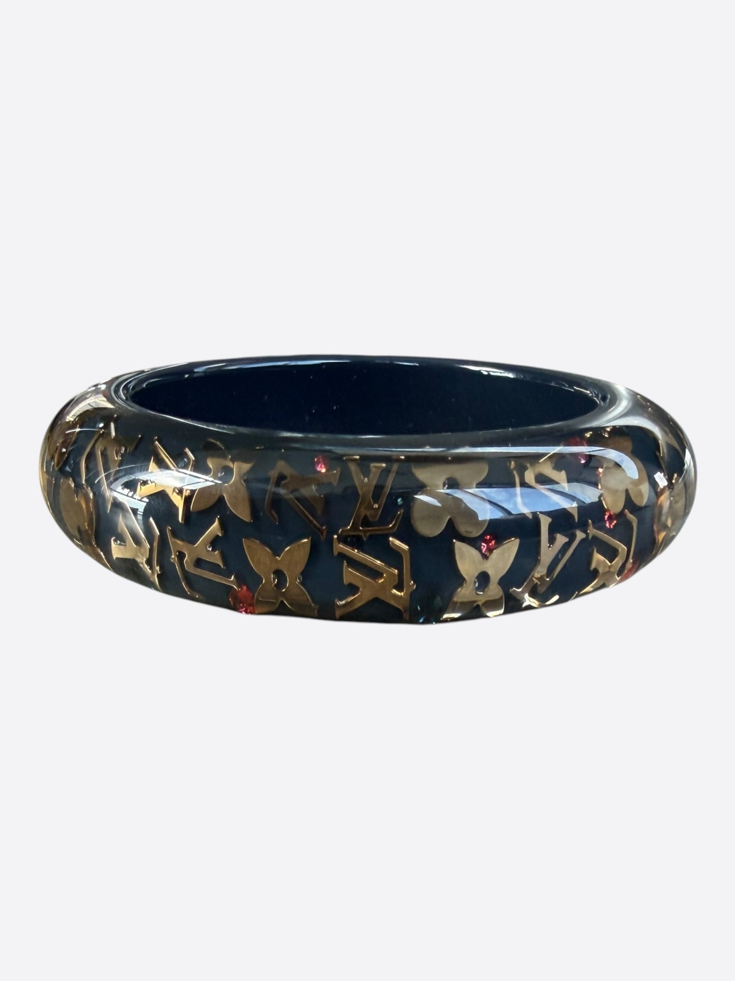 Louis Vuitton Navy & Gold Inclusion Bangle