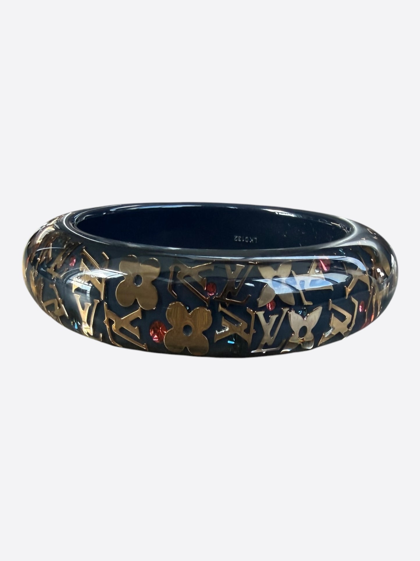 Louis Vuitton Navy & Gold Inclusion Bangle