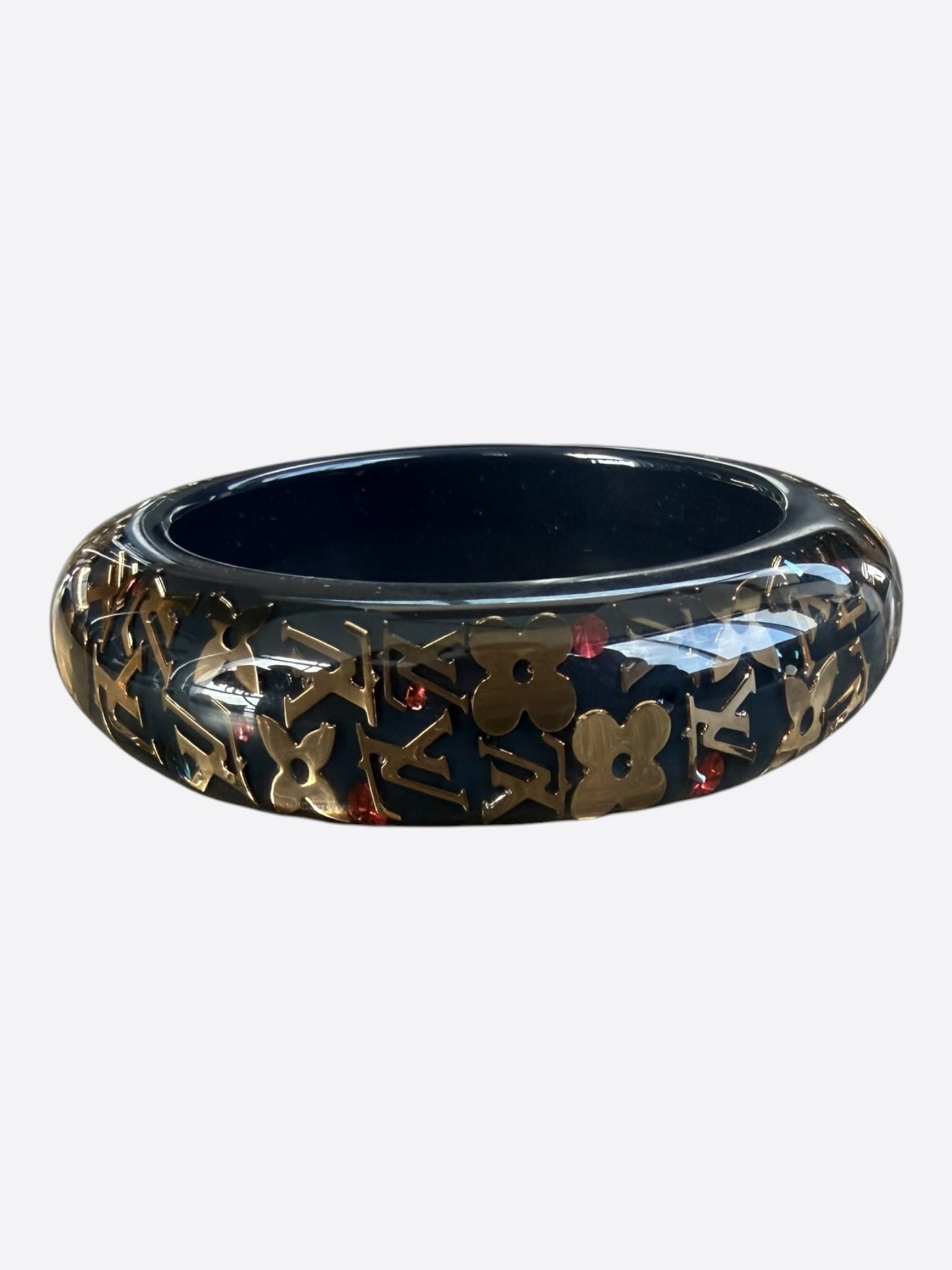 Louis Vuitton Navy & Gold Inclusion Bangle