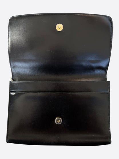 Celine Black & Gold Clutch
