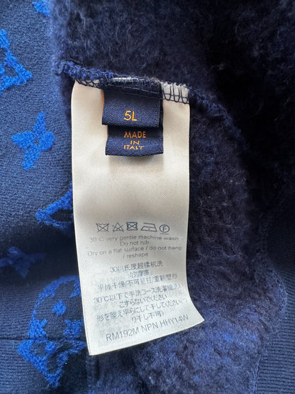 Louis Vuitton Blue Monogram Jacquard Sweater