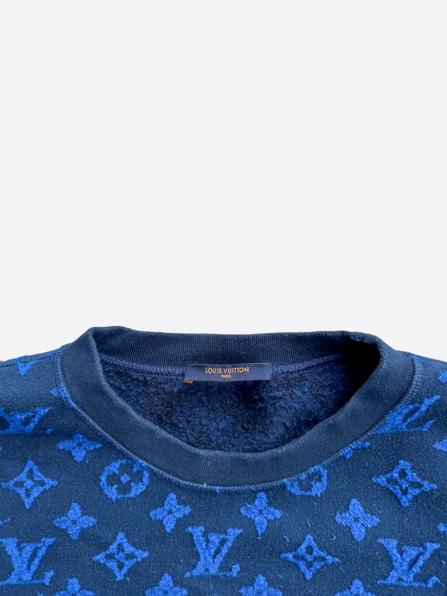 Louis Vuitton Blue Monogram Jacquard Sweater