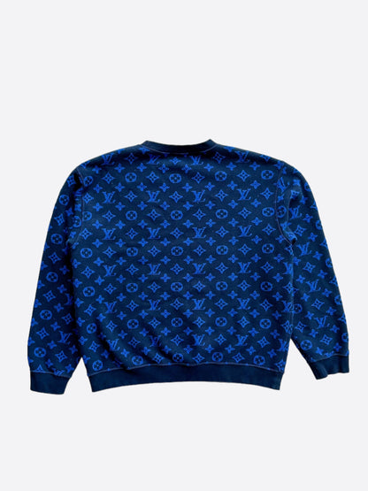 Louis Vuitton Blue Monogram Jacquard Sweater