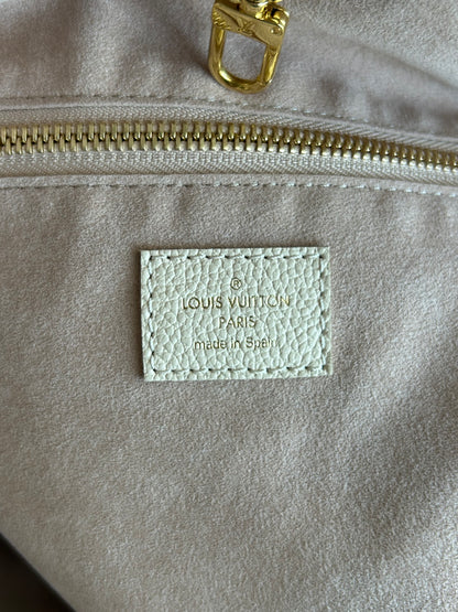 Louis Vuitton Cream & Rose Monogram Empreinte Neverfull MM