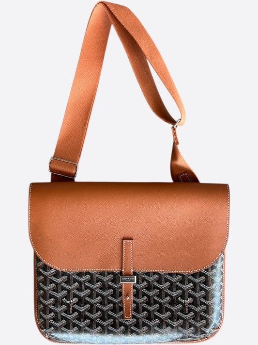 Goyard Black & Brown Coursier Messenger Bag