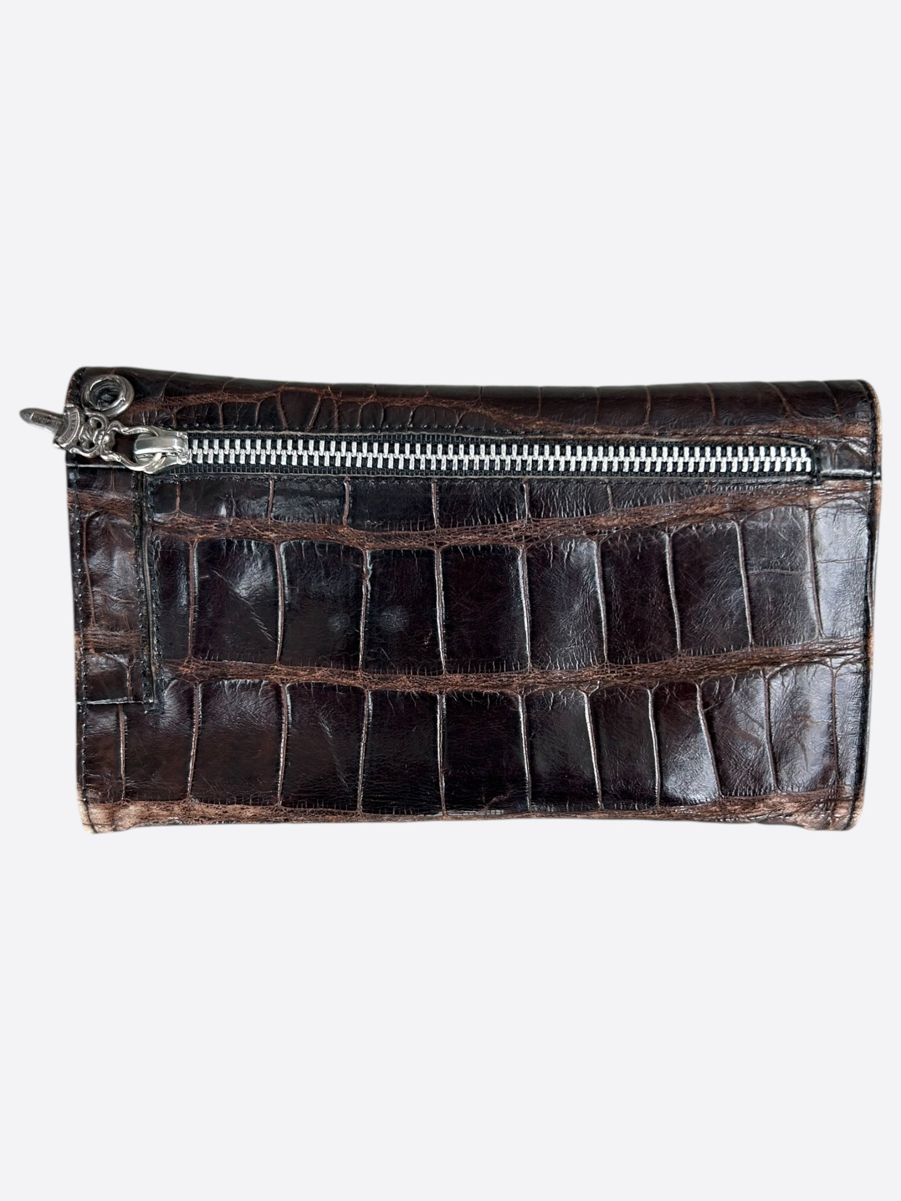 Chrome Hearts Brown Crocodile Wallet – Savonches