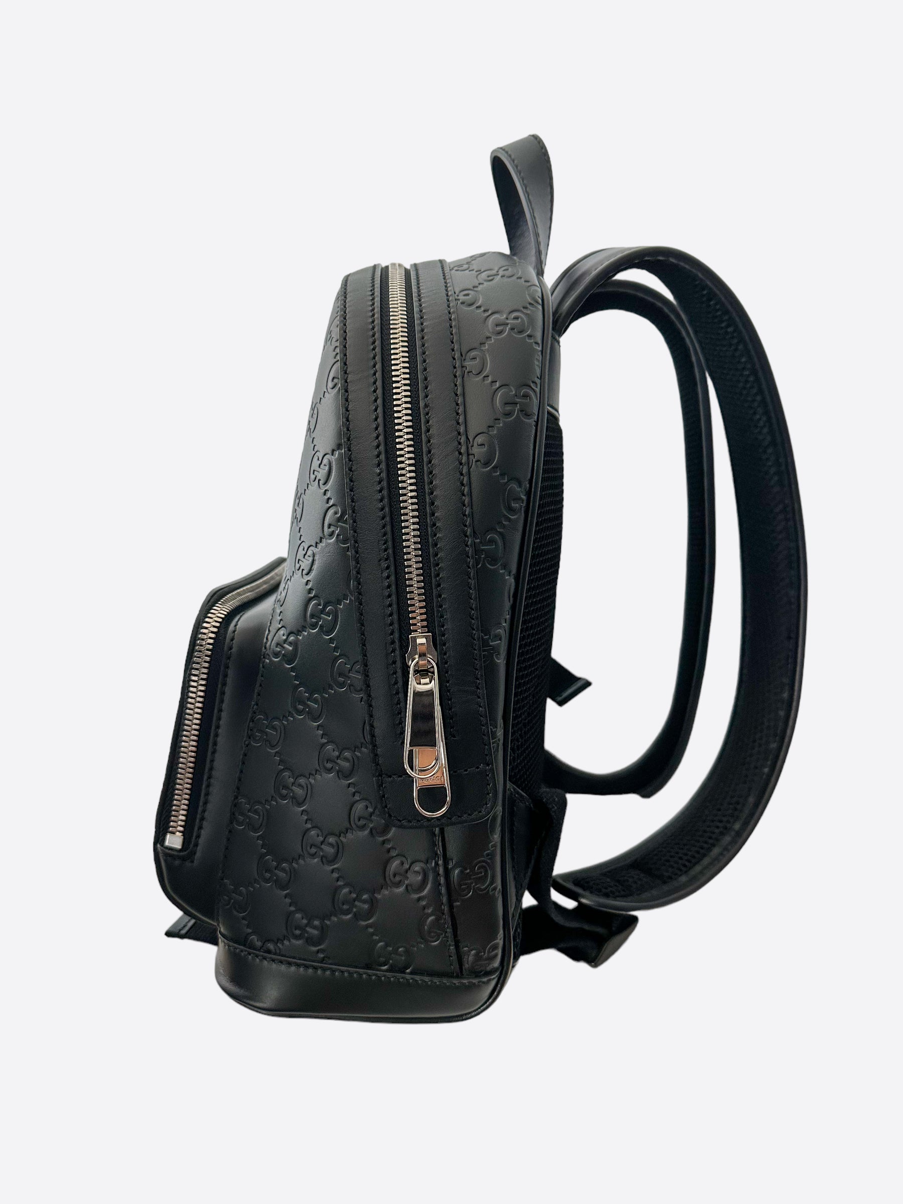 Black gucci store mini backpack