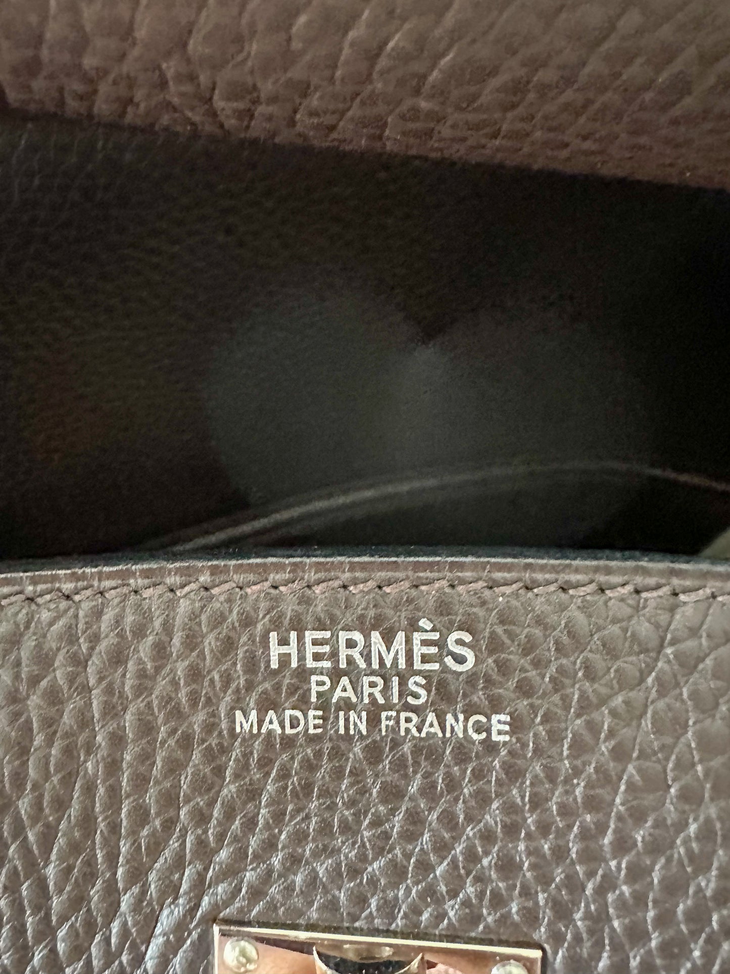 Hermès Dark Brown Clemence Birkin 50