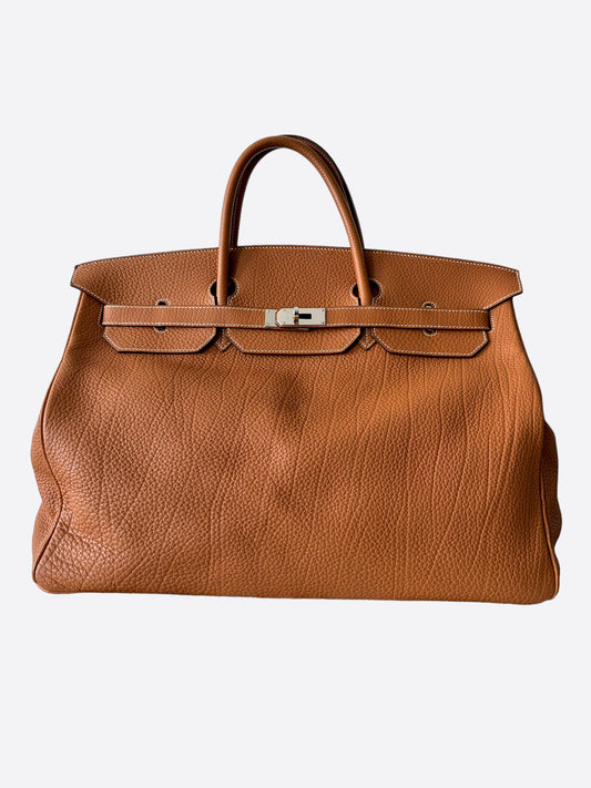 Hermès Brown Clemence Birkin 50