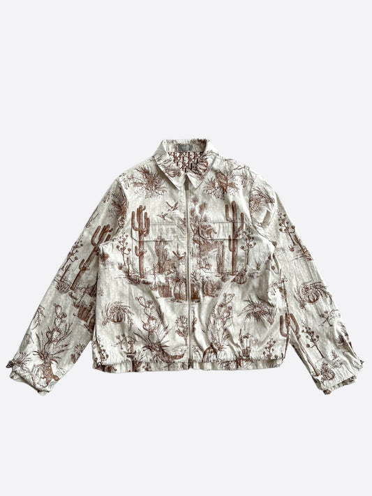 Dior Cactus Jack Brown & White Oblique Jacket