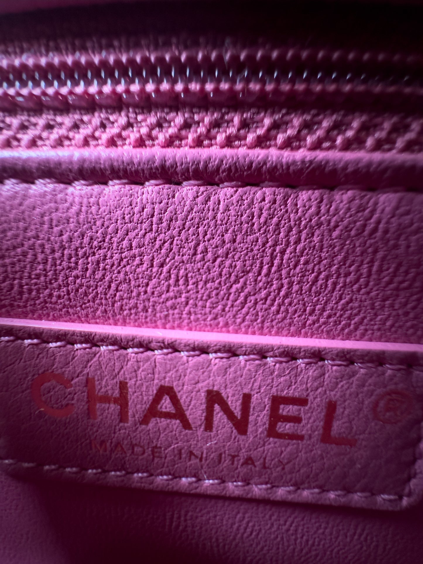 Chanel Pink Caviar & Lizard Mini Handle Bag