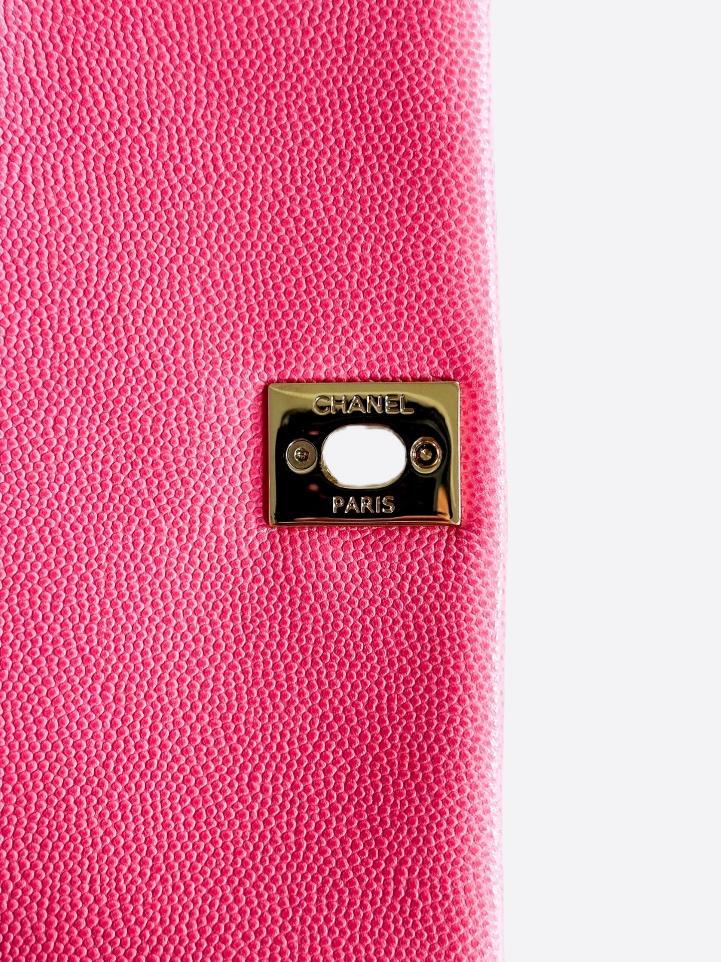 Chanel Pink Caviar & Lizard Mini Handle Bag